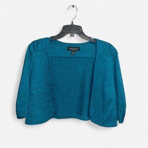 Perceptions Blue Cropped Cardigan | Size L